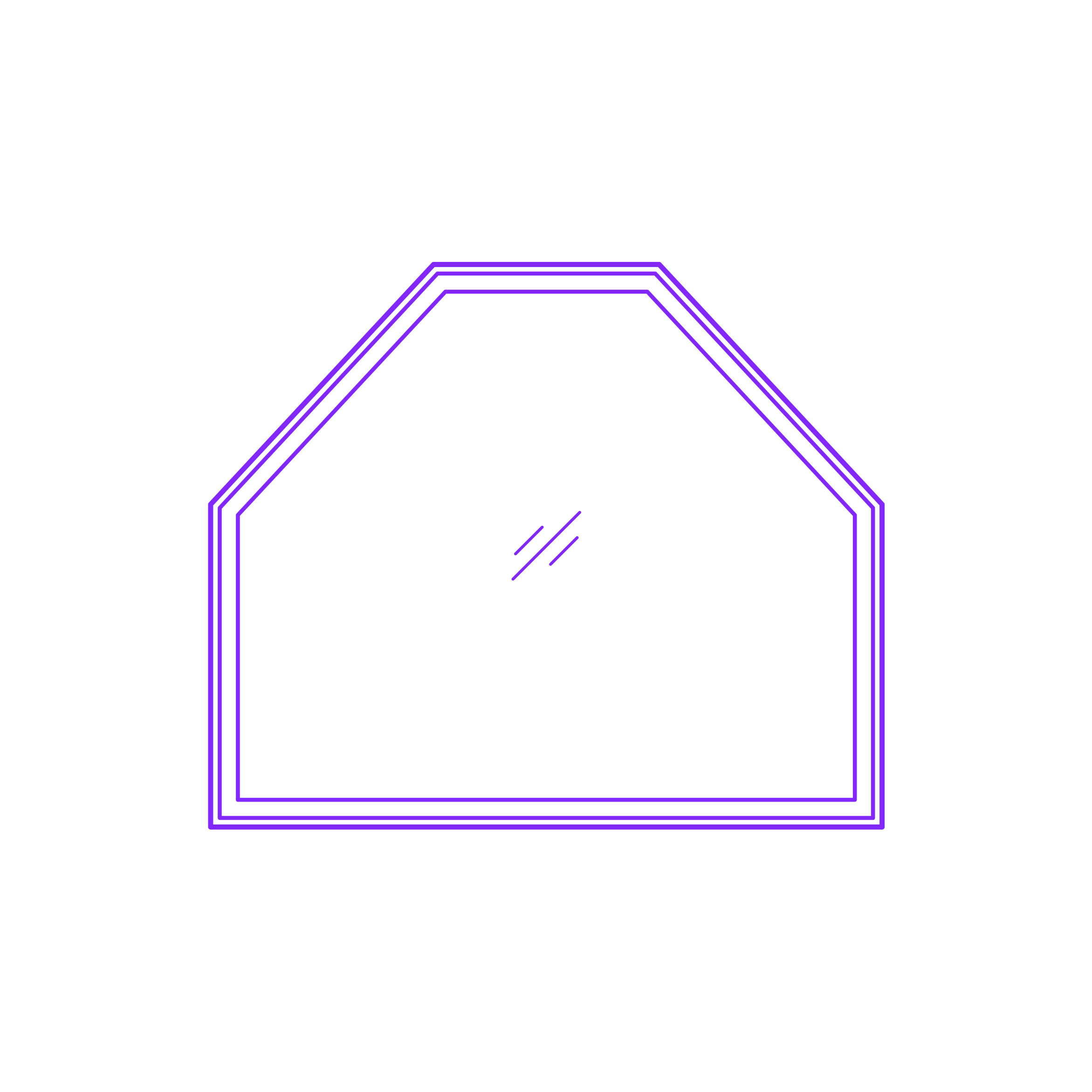Buildings Fixed Windows Clipped Corner Double Outline Drawing Svg Vector Free Vectors
